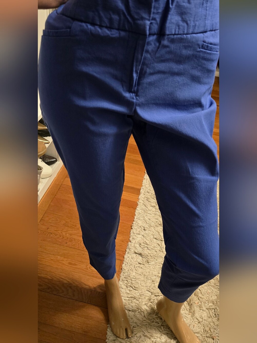 The Limited Cobalt Blue Slim Tapered Stretch Pants Sz 12